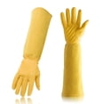 thumbnail image 1 of Guantes de jardinería de manga larga | Guantes de protección laboral resistentes a los pinchazos con puño extendido en la muñeca | Diseño cómodo, transpirable y elegante para poda, plantación, 1 of 2
