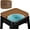 Square-brown, variant on Magnetic Memory Foam Metal Stool Cushions Set of 2, Luxury Velvet Bar Cafe Stackable Chair Seat Pads, Non-Slip & Washable (Square, Brown, 2)