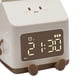 thumbnail image 2 of Reloj despertador para niños para niñas, reloj despertador de leche con reloj de entrenamiento para dormir para niños pequeños para la oficina en casa de la escuela (marrón), 2 of 5