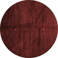 thumbnail image 1 of Ahgly Company Indoor Round Abstract Red Contemporary Area Rugs, 3' Round, 1 of 4