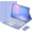 Purple, variant on Touch Keyboard Case for Samsung Galaxy Tab S10 FE/ S9 FE 5G 10.9 Inch/Tab S9 11 Inch, with Mouse - Magnetically Detachable Touch Bluetooth Keyboard