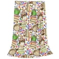 thumbnail image 2 of Honeii Owl Back To School Print Fleece Blanket - Throw Blanket for Bed, Sofa, Couch, Camping, and Travel , Microplush Ultra Soft Warm Blanket-50"x40", 2 of 7