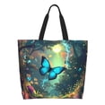 thumbnail image 1 of Easygdp Enchanted Forest Butterfly A Bolsas Tote para Mujer, Bolsos de Hombro para Viaje, Bolsos de Mano de Gran Capacidad para Compras y Trabajo, 1 of 8