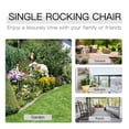 thumbnail image 5 of Adirondack Rocking Chair Outdoor Wooden Rocking Chair, Double-Person Rustic Adirondack Rocker, 5 of 6