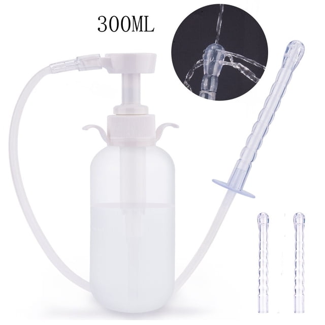 Irrigador vaginal reutilizable para mujeres, jeringa médica de 300Ml/600ML, dispositivo de limpieza de ano y ano, cuidado de la salud