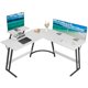 thumbnail image 3 of Home Office Writing Desk Modern L-Shape Computer Desk,Metal, 51.18 x 19.68 x 29.13 Inches My Lux Decor Round, 3 of 8