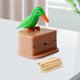 thumbnail image 5 of de mondadientes de pájaro pájaro carpintero, regalos automáticos, mondadientes portátil divertida para bares, hoteles, Verde Baoblaze Dispensador de palillos de dientes, 5 of 7