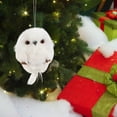 thumbnail image 3 of 2Pcs Christmas Cute Owl Hanging Gift Simulation Animal Pendant Xmas Tree Decoration, Multi  Design,  Materials, Beautiful Gift, 3 of 8