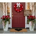 thumbnail image 2 of Calloway Mills 106691729 17 x 29 in. Heart Doormat, Black, 2 of 6
