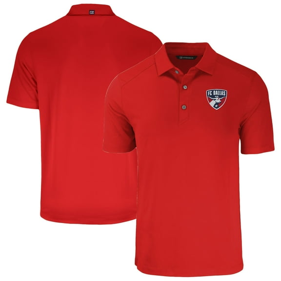 Men's Cutter & Buck Red FC Dallas Forge Eco Stretch Recycled Polo