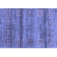 thumbnail image 1 of Ahgly Company Machine Washable Indoor Rectangle Abstract Blue Contemporary Area Rugs, 2' x 4', 1 of 4