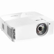 Optoma 4K400STx 3D Short Throw DLP Projector - 16:9 - White - High Dynamic Range (HDR) - Front - 2160p - 4000 Hour Normal Mode - 10000 Hour Economy Mode - 4K UHD - 1,000,000:1 - 4000 lm - HDMI - US...