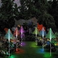 thumbnail image 6 of Gcvizuso Christmas Tree, Christmas Tree Decorations, Solar Christmas Trees Lights Outdoor Decorations, Small Solar Xmas Tree Garden Lights, Color Changing Solar Flower Lights Yard Stake Decor, 6 of 7