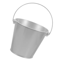 Raindrops Mini Tinplate Buckets with Handle - Portable Serving Bowls, Sand Buckets, Food Storage Containers for Fruit, Ice, Candy, Party Decor