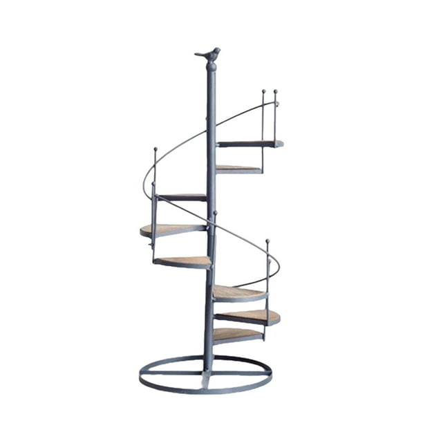 Soporte para plantas en espiral, estante de almacenamiento para macetas de varias plantas, estante para plantas de 8 niveles, soporte para macetas