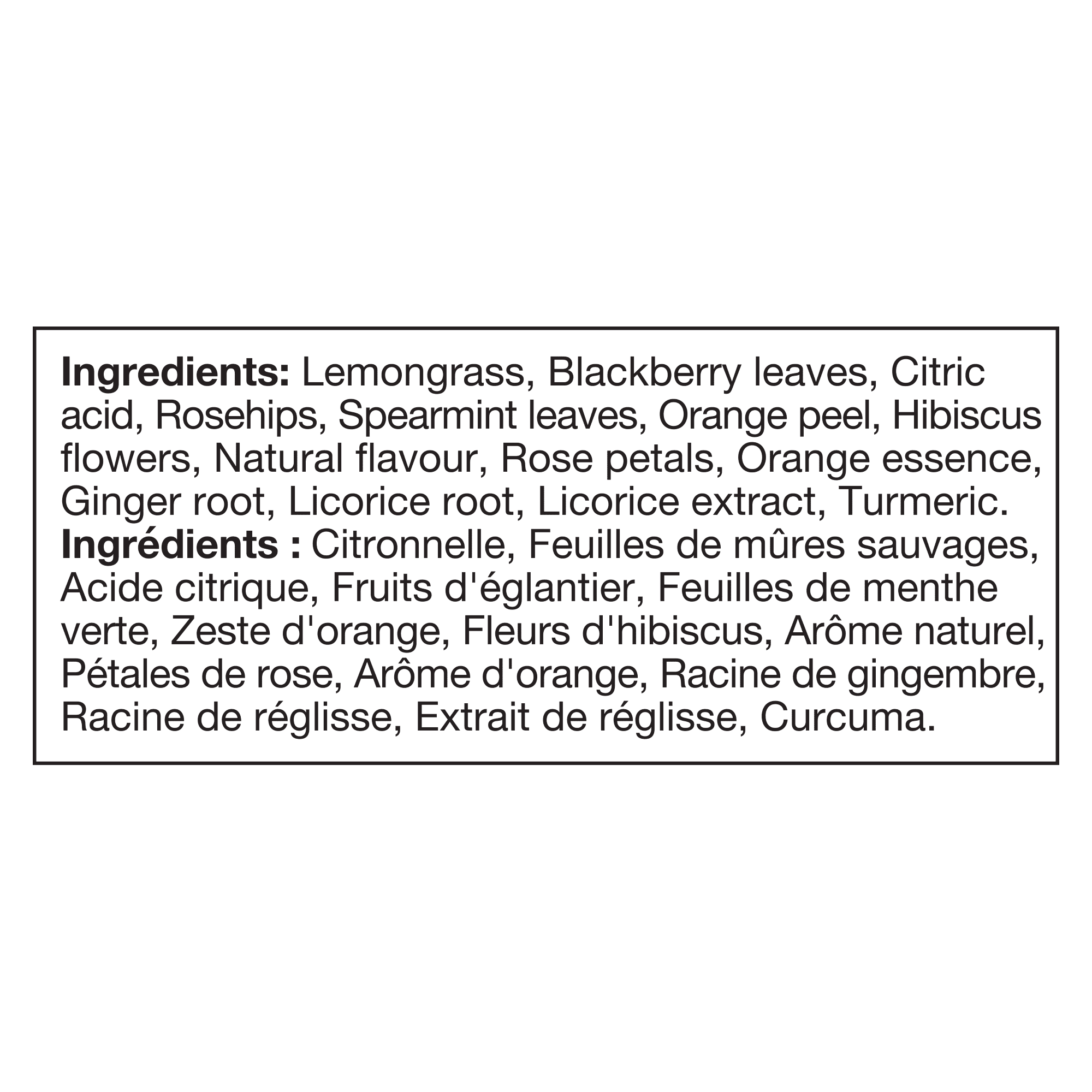 TAZO Thé Herbal Wild Sweet Orange