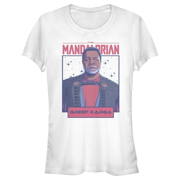 Junior's Star Wars: The Mandalorian Karga Your Only Hope  Graphic Tee White 2X Large