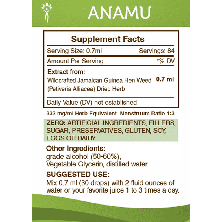 Jamaican Guinea Hen Weed (Anamu) - Wildcrafted Herb Leaves & Stems For Traditional Tea