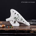 thumbnail image 3 of Labymos 12 Holes Round Head Ceramic Ocarina Alto C Hand Painted Musical Instrument with Lanyard Music Score Protective Bag For Music Lover and Learner, 3 of 8