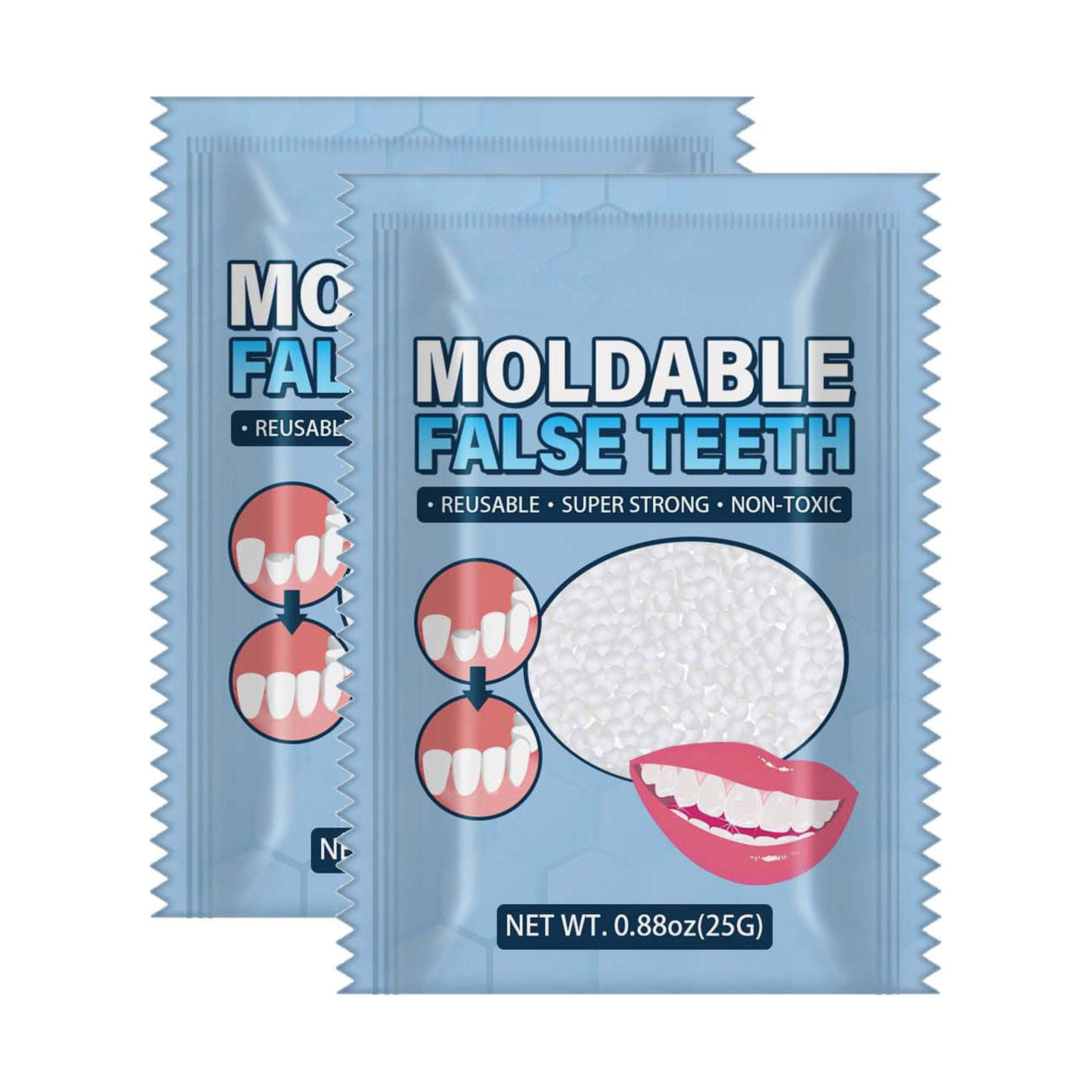 Moldable False Teeth Glue Temporary Filling Teeth, Fix Missing And Broken Teeth