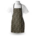 thumbnail image 3 of Floral Apron Soft Orange and White Dotted Branches Buds Branches Spring Seasonal Pattern, Unisex Kitchen Bib Apron with Adjustable Neck for Cooking Baking Gardening, Orange White Grey, by Ambesonne, 3 of 3