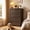 Dark Brown-4 Drawers, variant on 4 Drawer Dresser for Bedroom, Engineered Wooden Chest of Drawers with Sleek Metal Handles for Living Room - White