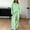 Green women's striped lounge set a1, variant on Usloyux Women's 2 Piece Striped Lounge Set Long Sleeve Pullover Top and Wide Leg Pants Matching Tracksuit Outfits with, Red S