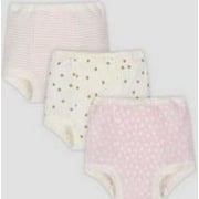 Gerber Baby Girl 3pk Training Pants Pink/Cream (3T)