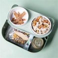 thumbnail image 5 of Cat Bowl, Pet Bowl with Food Container Kitten Double Bowl Feeder Small Dogs Feeding Double Bowl with Mixing Spoon Cats Puppies, 5 of 5
