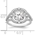 thumbnail image 5 of Sterling Silver Brilliant Embers Rhodium-Plated Cz Ring (Size 8) Made In China qmp921-8, 5 of 5