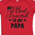 thumbnail image 4 of Inktastic My Best Friend is My Papa with Hearts Boys or Girls Baby Bodysuit, 4 of 5