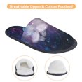 thumbnail image 3 of Fotbe Planets Stars And Galaxies1 Pantuflas Peludas para Mujer con Estampado, Zapatillas de Peluche, Zapatos de Invierno para Casa, Uso Interior y Exterior-Large, 3 of 8