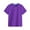 Purple, variant on Povozer Girls Short Sleeve T Shirts Kids Girls Shirts Short Sleeve Soft Cotton T-Shirts Plain Tees Tops Clothes for Kids for 8-9 Years,Black