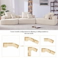 thumbnail image 4 of [VIDEO provided][New] Oversized Modular Sectional Sofa,Luxury Boucle Floor Couch Set,Convertible Compressed Couch,Spacious Foam-Filled Sofa for Living Room,3 PC Free Combination,2 Colors, 4 of 8