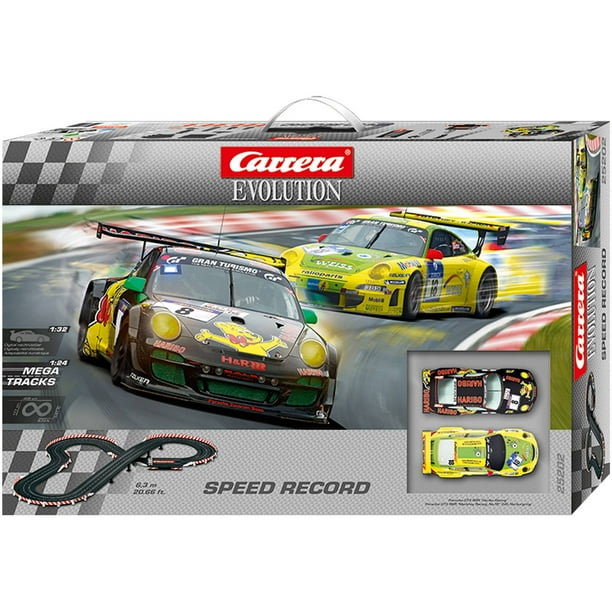 Carrera Speed Record Evolution 132 Scale Slot Car Race Set Walmart