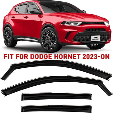 Voron Glass in-Channel Extra Durable Rain Guards for Dodge Hornet 2023-2026, Window Deflectors, Vent Window Visors, 4 Pieces - 200707