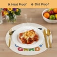 thumbnail image 4 of Graduation Round 13 Inch Placemats Set of 4, Grad Cartoon School on Linen HeatResistant Non Slip Place Mats for Dining Table, Wipeable Braided Kitchen Table Mats for Housewarming, 4 of 9