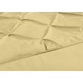 thumbnail image 4 of Chezmoi Collection Sydney 7-Piece Pinch Pleat Comforter Set, Lightweight Pintuck Bedding for All Season, California King, Yellow, 4 of 7