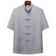 thumbnail image 1 of pstuiky camisetas camisas para hombre, Camisa informal de manga corta, cuello alto, lisa y cómoda para hombre camisetas de hombre s, 1 of 3