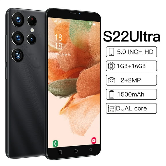 S22Ultra 5,0 Pouces Écran Smartphone Dual SIM Smartphone 1 Go + 16 Go 1500mAh Batterie 2MP Arrière 2MP Caméra avant Smartphone