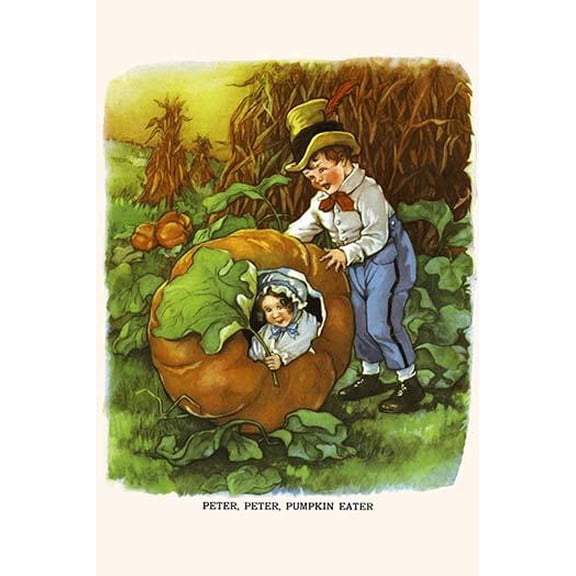Peter Peter Pumkin Eater-Fine Art Canvas Print (20" x 30")