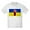 Ash Gray, variant on CafePress - Ukrainian Flag With Fist T Shirt - Light T-Shirt Kids XS-XL