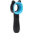 thumbnail image 2 of Mini ventilador USB, enfriador, ventilador portátil, ventilador portátil, recargable, hojas (negro), 2 of 5