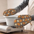 thumbnail image 3 of Zufioo Squirrel And Maple Leaves Print Silicone Anti-Scalding Gloves, Kitchen Hanging Rope Gloves, Kitchen Utensils Suitable for Barbecue, Baking, Cooking, 3 of 6
