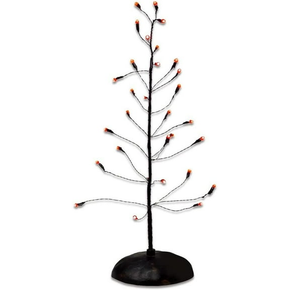 CintBllTer Accessories for Villages Orange Twinkle Bright Tree Accessory Figurine