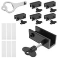 thumbnail image 1 of PENGXIANG Window Safety Locks - Aluminum Alloy Child-Proof Window Stoppers  Suitable for Vertical & Horizontal Sliding Doors and Windows  Perfect for Home Security & Child Safety, 1 of 10