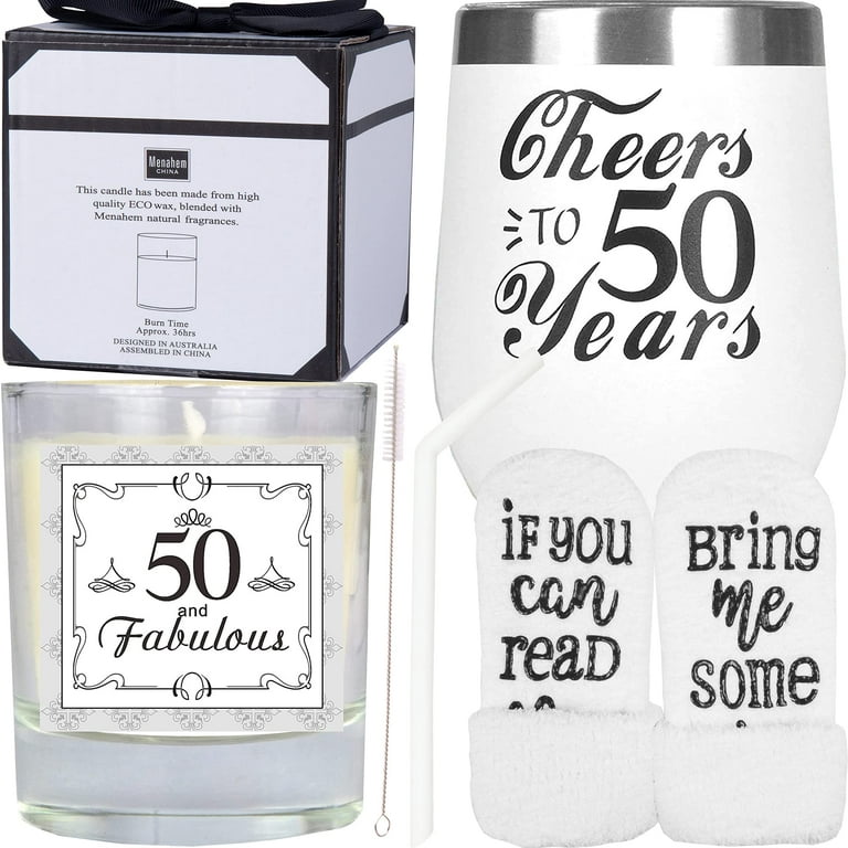  50th Birthday Gifts for Women, 50 and Fabulous Unique