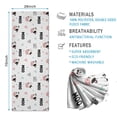thumbnail image 2 of White Cow Moo Pattern Hot Yoga Mat Towel Non Slip for Hot Yoga - Quick-Drying Yoga Mat Cover with 4 Corner Pockets with Travel Bag - Hot Yoga Towel Non Slip 74"x26", 2 of 6