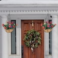thumbnail image 6 of Artificial Hanging Basket Christmas Hanging Baskets Large Capacity Uv Resistance Coconuts Iron Christmas Outdoor Holiday Decorations, 6 of 7