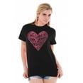 thumbnail image 5 of Love Quote Listen Your Heart Romantic Women's Graphic T Shirt Tees Brisco Brands X, 5 of 5
